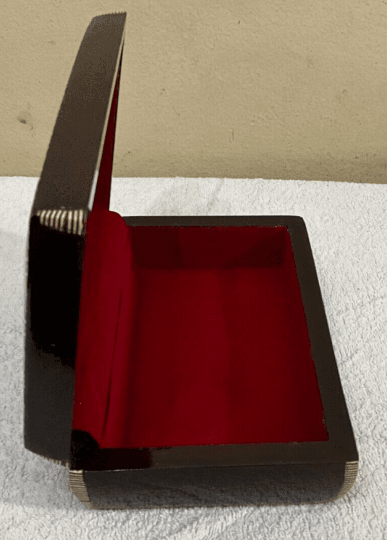 Handmade Wooden Jewelry Box Wood Trinket Storage Wood Box Mother of Pearl Inlay - Laila Hand Made Gifts