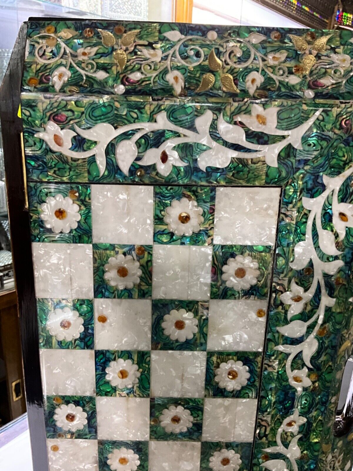 Handmade, Wooden Backgammon Board, Wood Chess Board, Game Board, Mother of Pearl