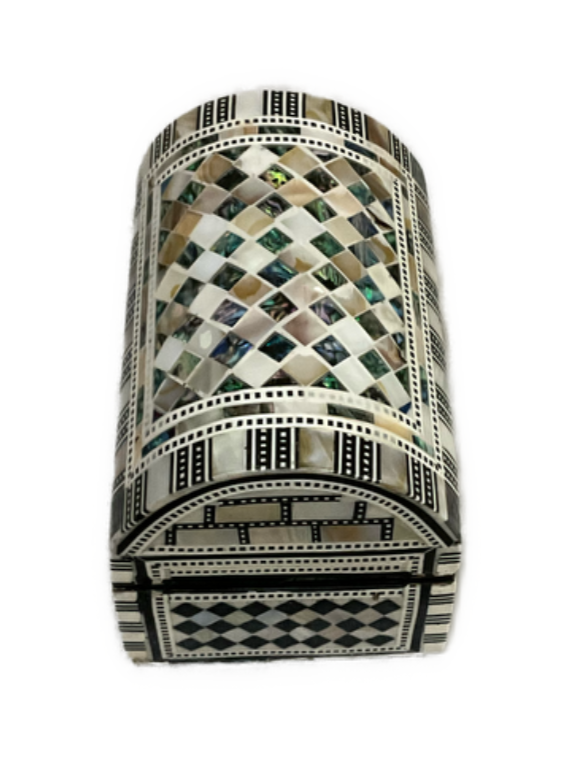 Handmade Wooden Jewelry Box Wood Trinket Storage Wood Box Mother of Pearl Inlay