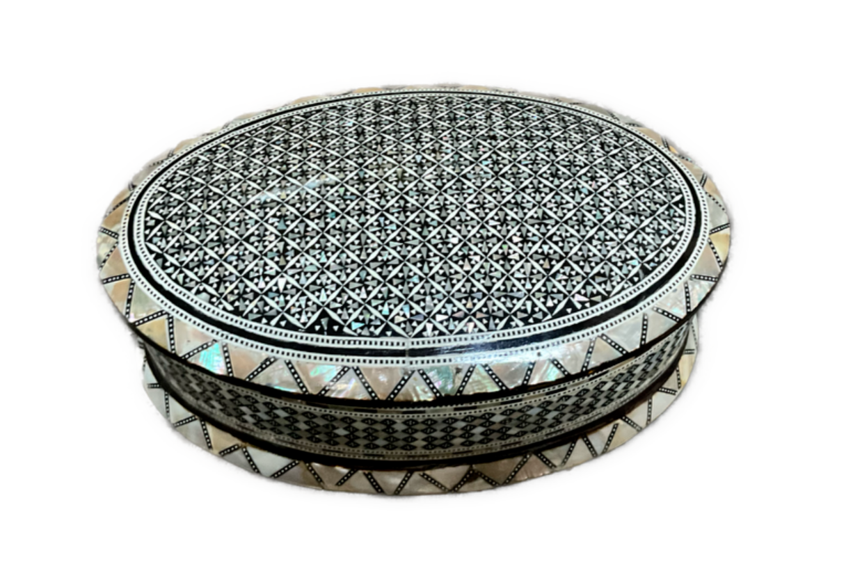 Handmade Wooden Jewelry Box Wood Trinket Storage Wood Box Mother of Pearl Inlay