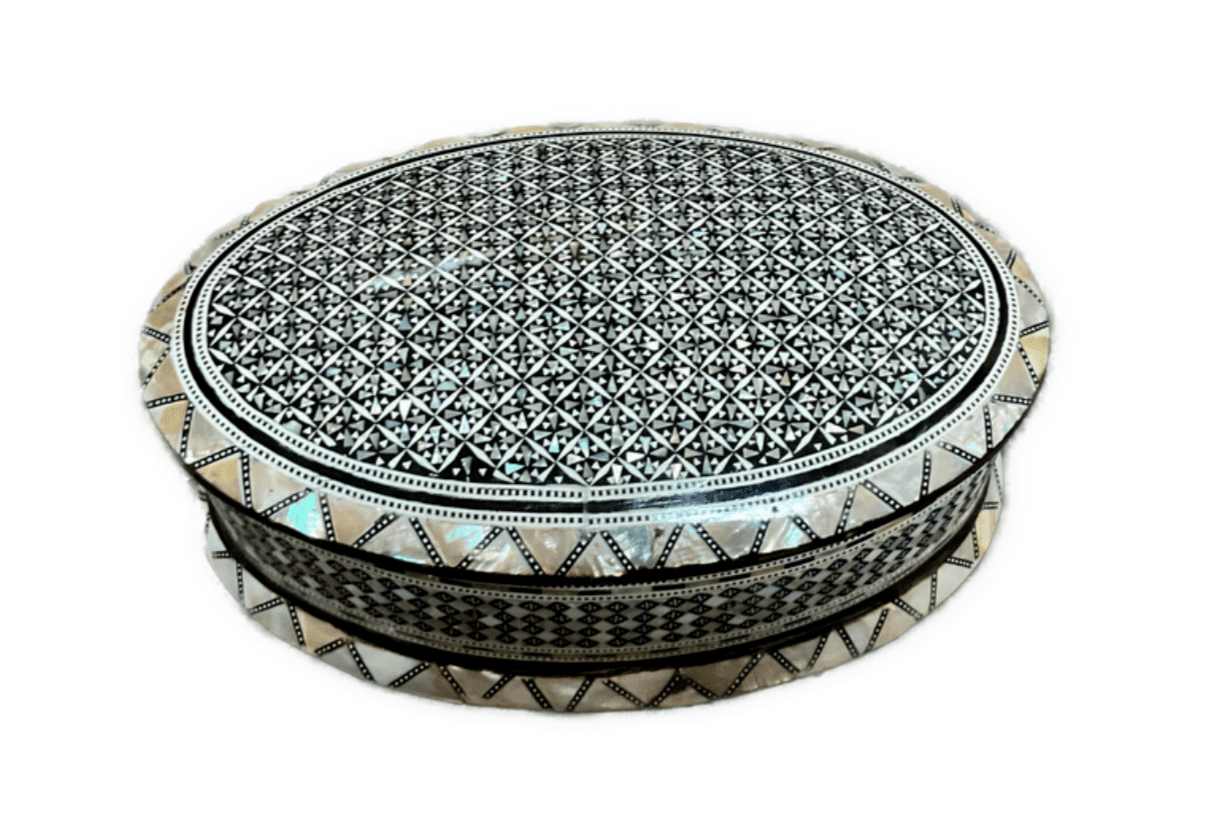 Handmade Wooden Jewelry Box Wood Trinket Storage Wood Box Mother of Pearl Inlay - Laila Hand Made Gifts