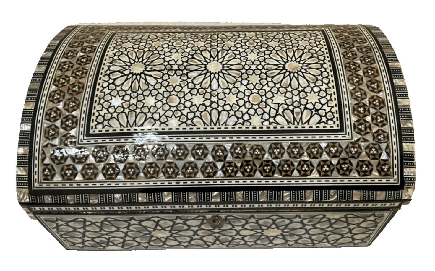 Handmade Wooden Jewelry Box Wood Trinket Storage Wood Box Mother of Pearl Inlay - Laila Hand Made Gifts