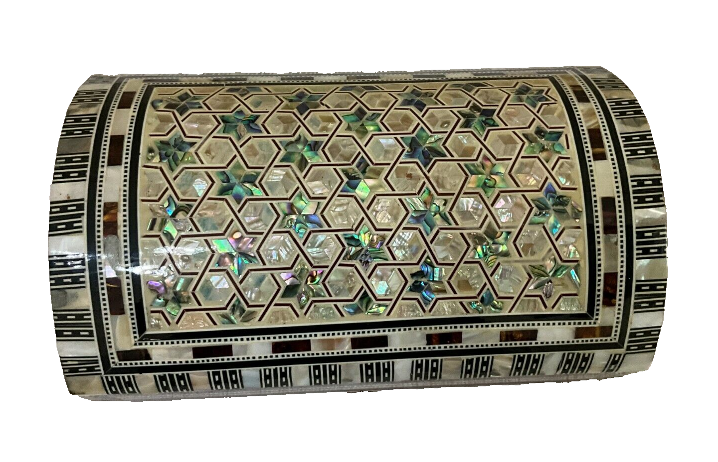 Handmade Wooden Jewelry Box Wood Trinket Storage Wood Box Mother of Pearl Inlay