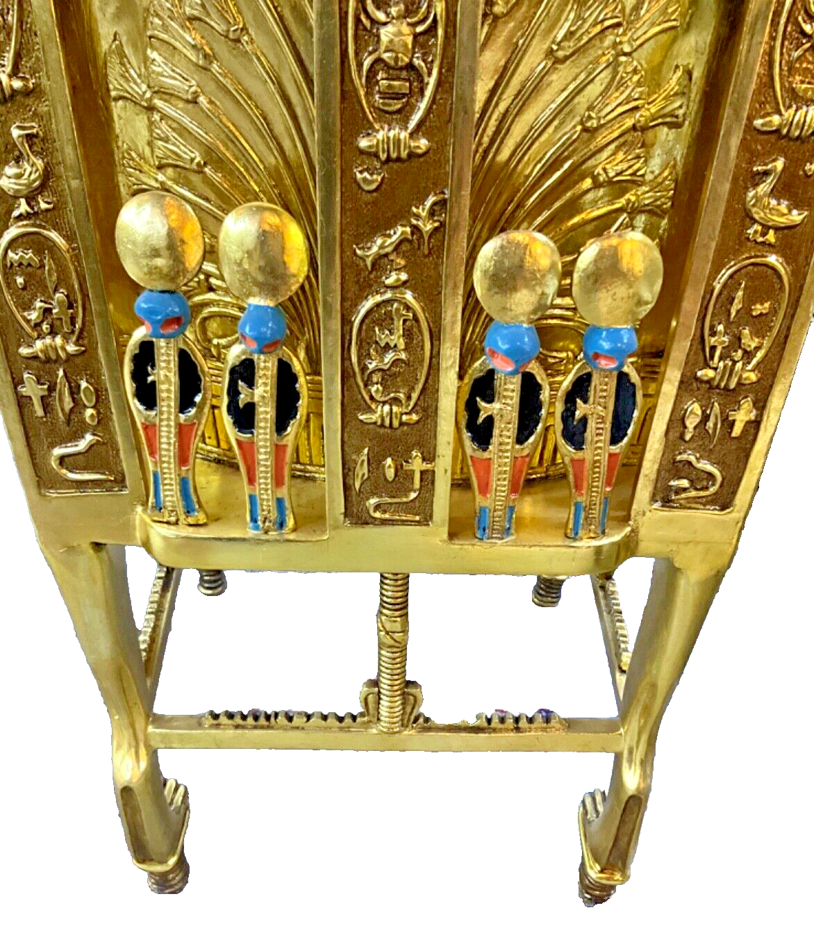 Handmade, Antique Carving Wood Chair, King TUT ANKH AMON, Pharaonic Wood Chair - Laila Hand Made Gifts
