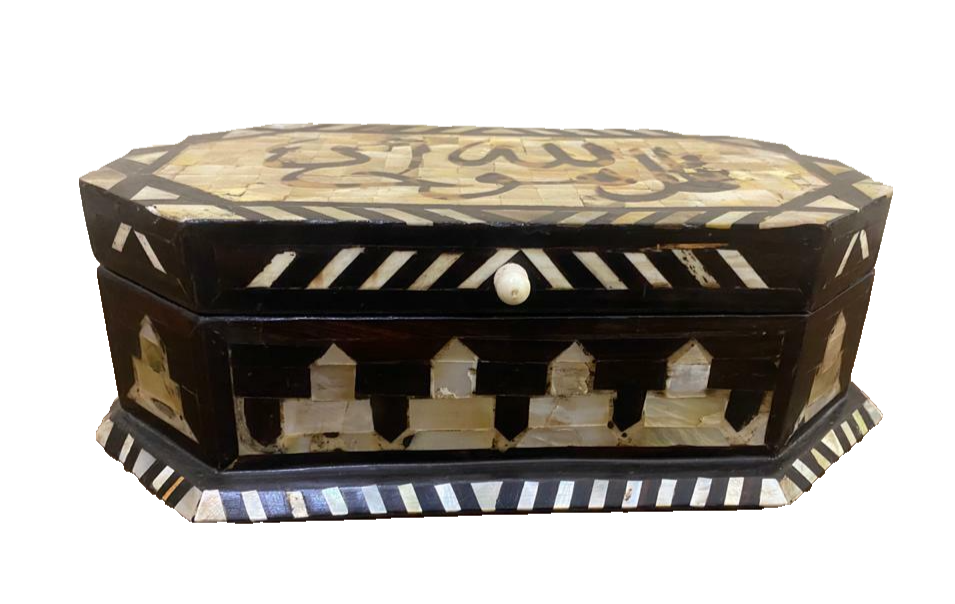 Handmade Wooden Jewelry Box Wood Trinket Storage Wood Box Mother of Pearl Inlay