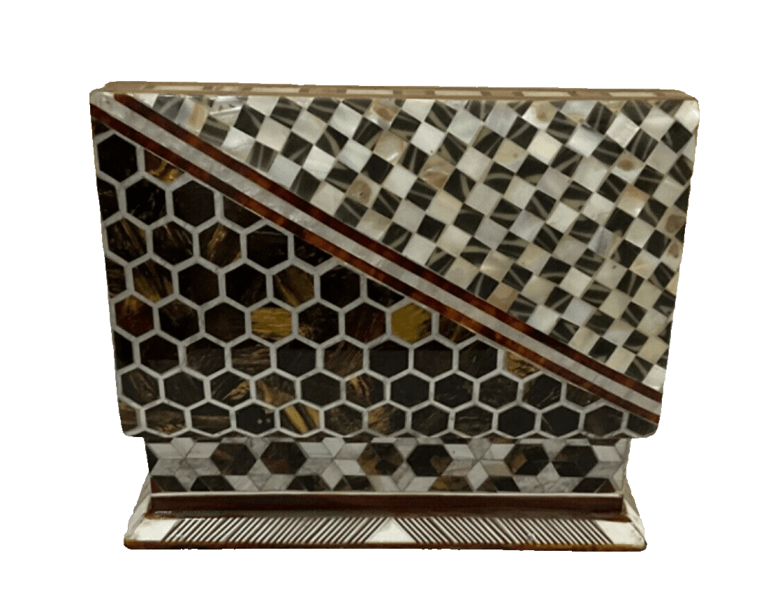 Handmade Wooden Jewelry Box Wood Trinket Storage Wood Box Mother of Pearl Inlay - Laila Hand Made Gifts