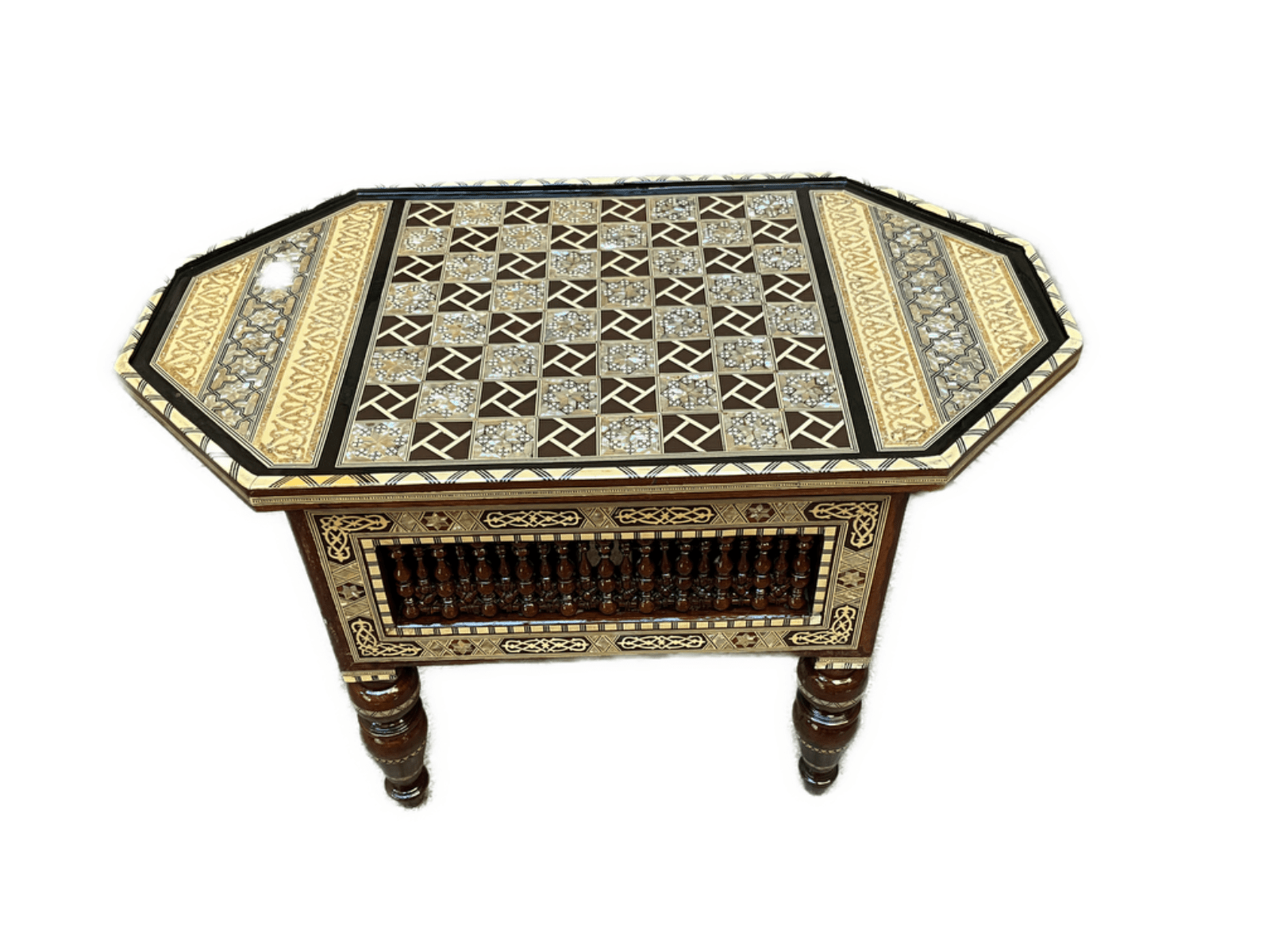 Handmade Chess Table, Inlaid Design Decorative, Chess Boards, Unique Chess Board - Laila Hand Made Gifts