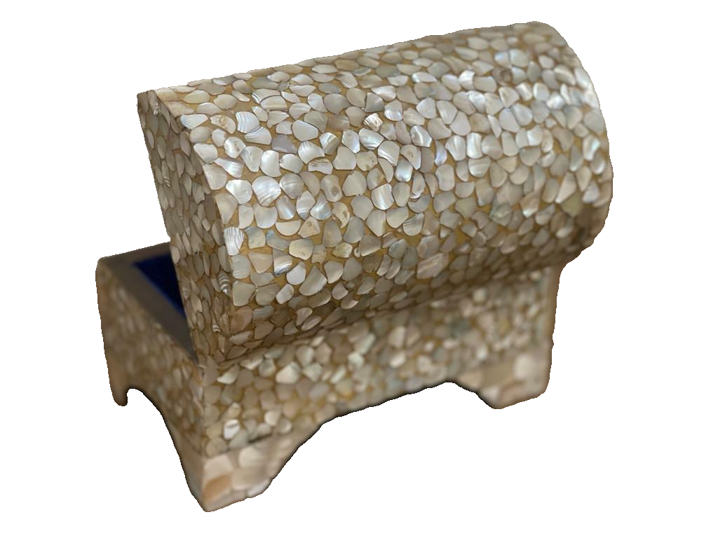 Handmade Wooden Jewelry Box Wood Trinket Storage Wood Box Mother of Pearl Inlay