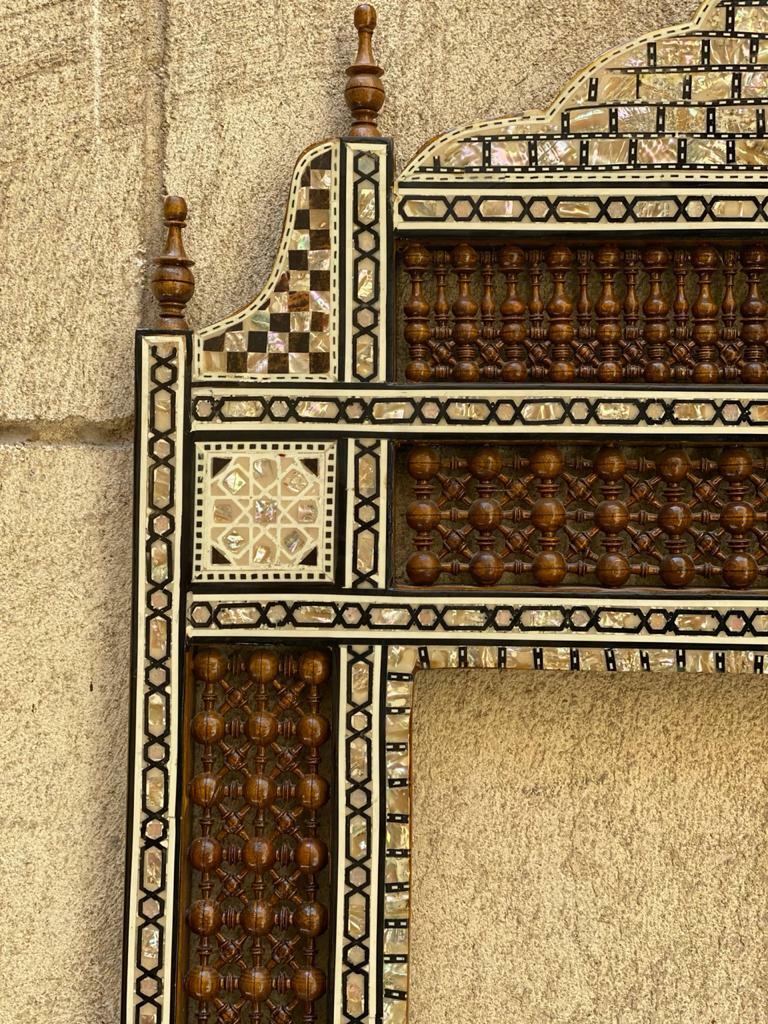 Handmade Mirror Wall Frames Decor, Art Decor Furniture, Wood Mirror Frame Inlaid