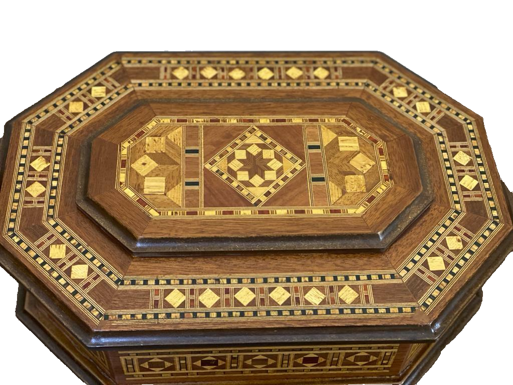 Handmade Wooden Box Wood Jewelry Box Storage Wooden Box Marquetry Mosaic Inlay