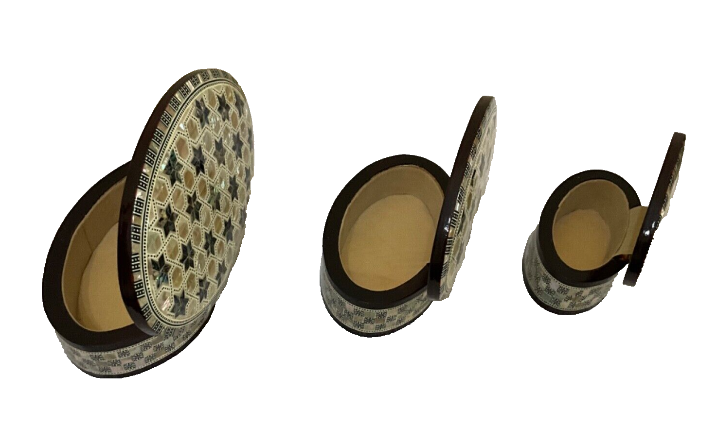 Handmade Wooden Jewelry Box Wood Trinket Storage Wood Box Mother of Pearl Inlay