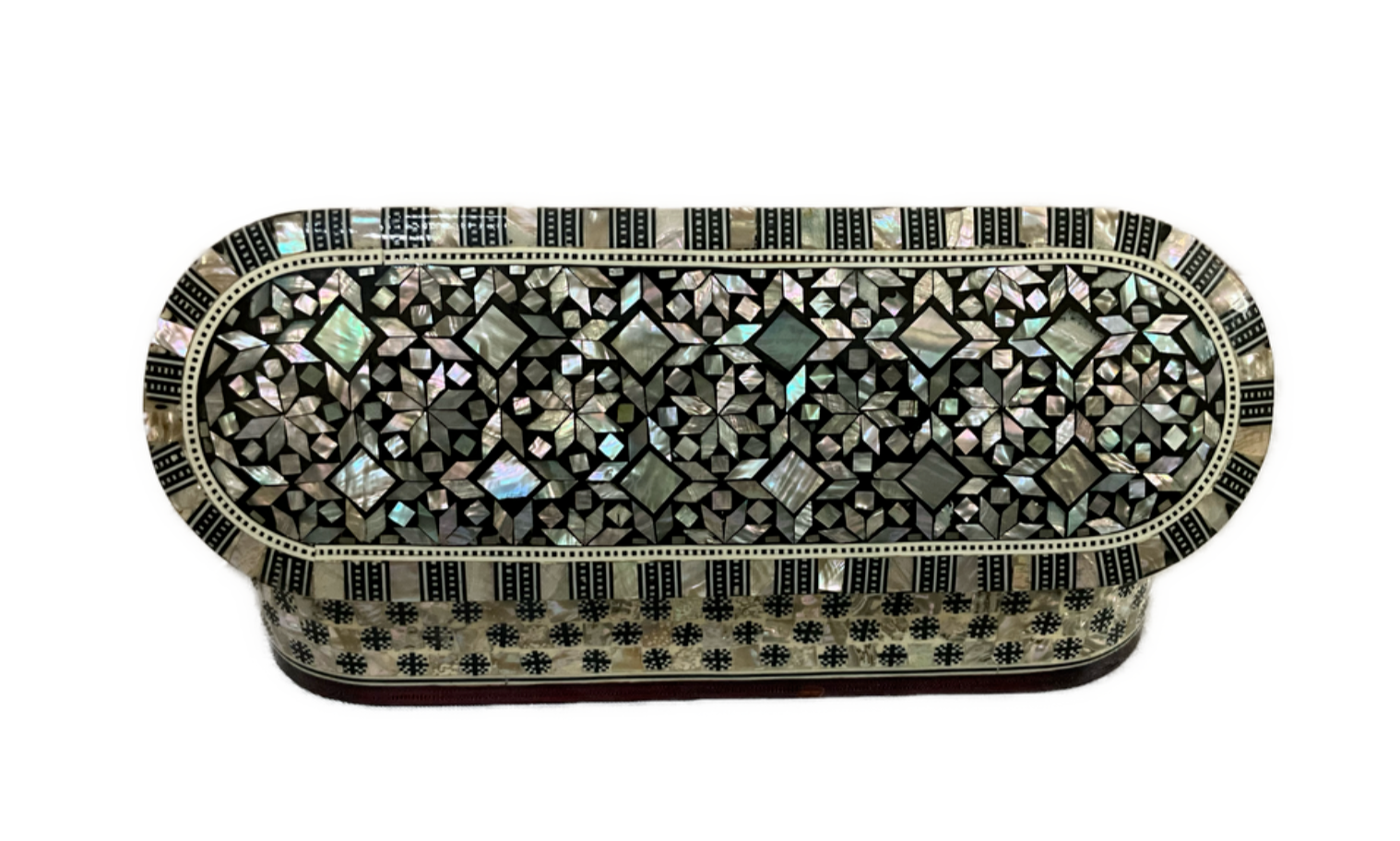 Handmade Wooden Jewelry Box Wood Trinket Storage Wood Box Mother of Pearl Inlay