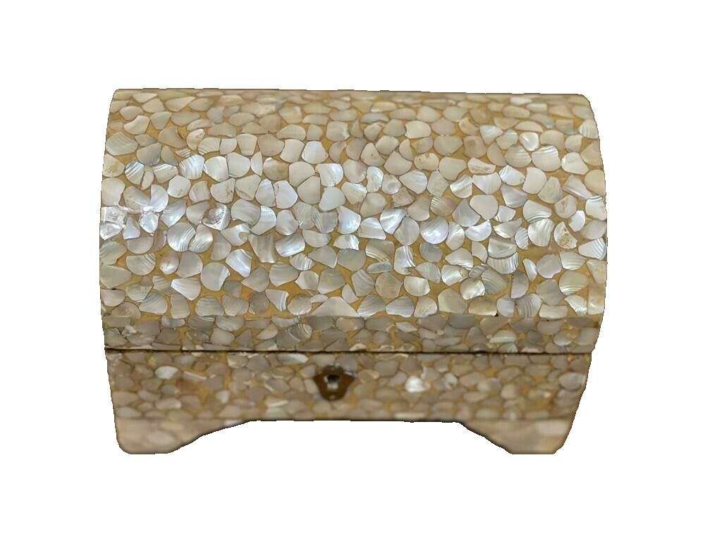Handmade Wooden Jewelry Box Wood Trinket Storage Wood Box Mother of Pearl Inlay