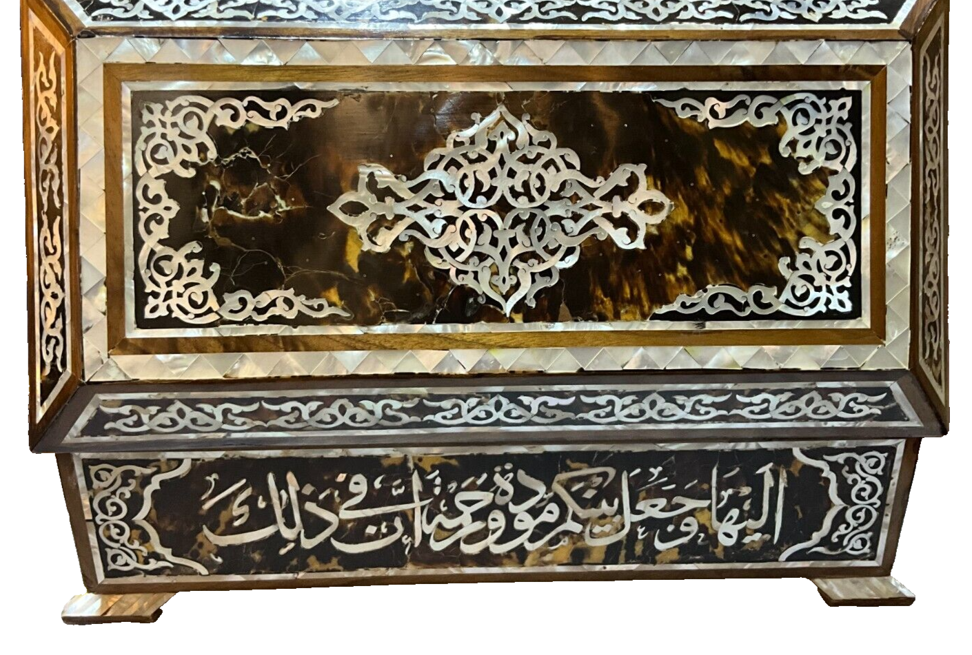 Handmade Wooden Jewelry Box Wood Trinket Storage Wood Box Mother of Pearl Inlay