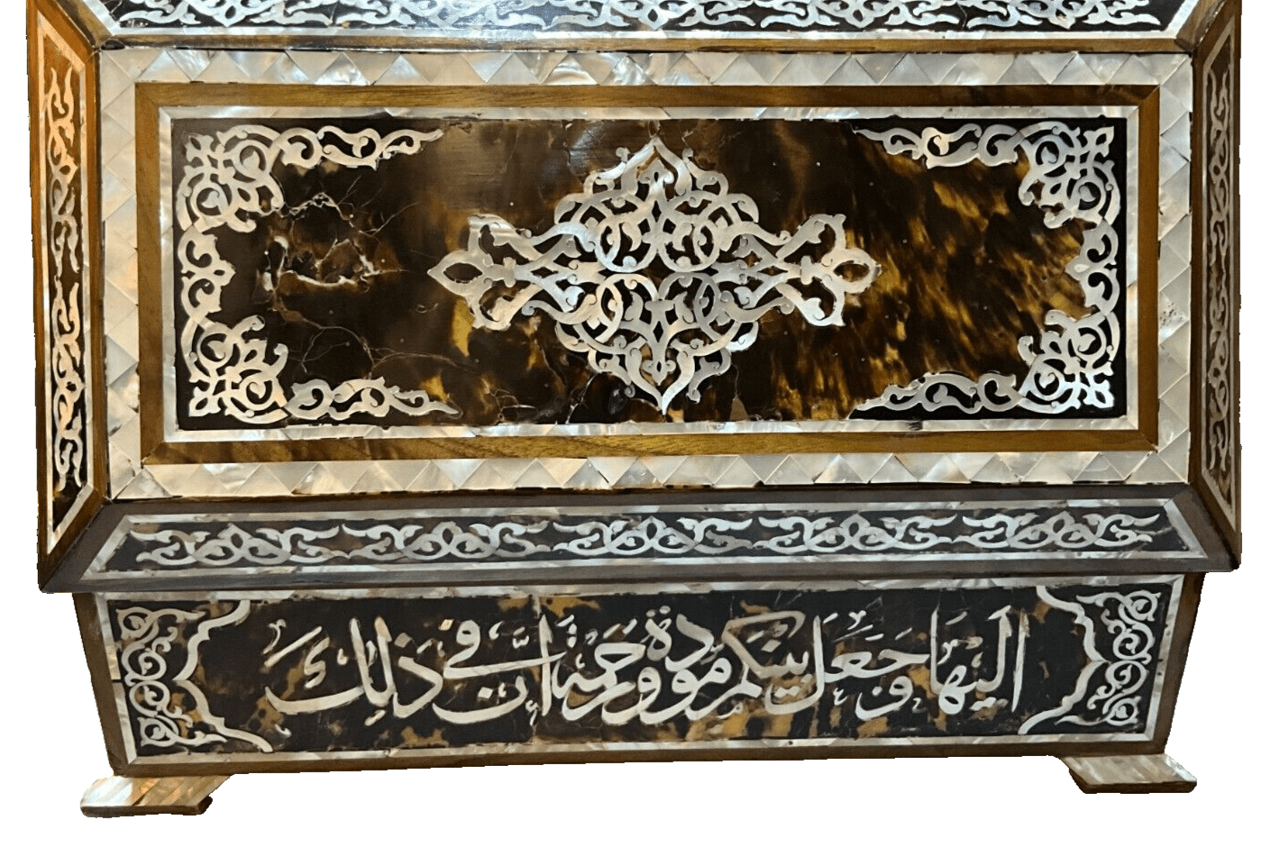 Handmade Wooden Jewelry Box Wood Trinket Storage Wood Box Mother of Pearl Inlay - Laila Hand Made Gifts