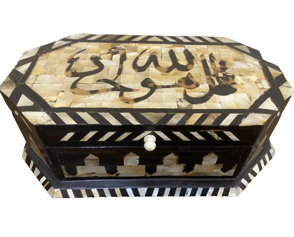 Handmade Wooden Jewelry Box Wood Trinket Storage Wood Box Mother of Pearl Inlay - Laila Hand Made Gifts