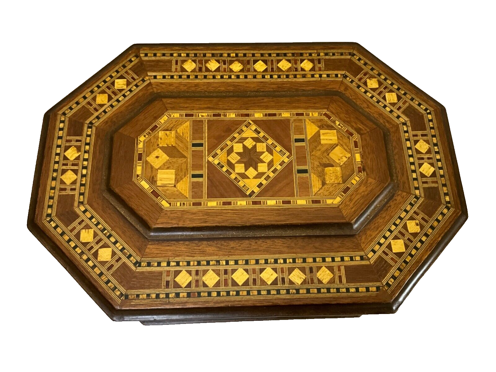 Handmade Wooden Box Wood Jewelry Box Storage Wooden Box Marquetry Mosaic Inlay