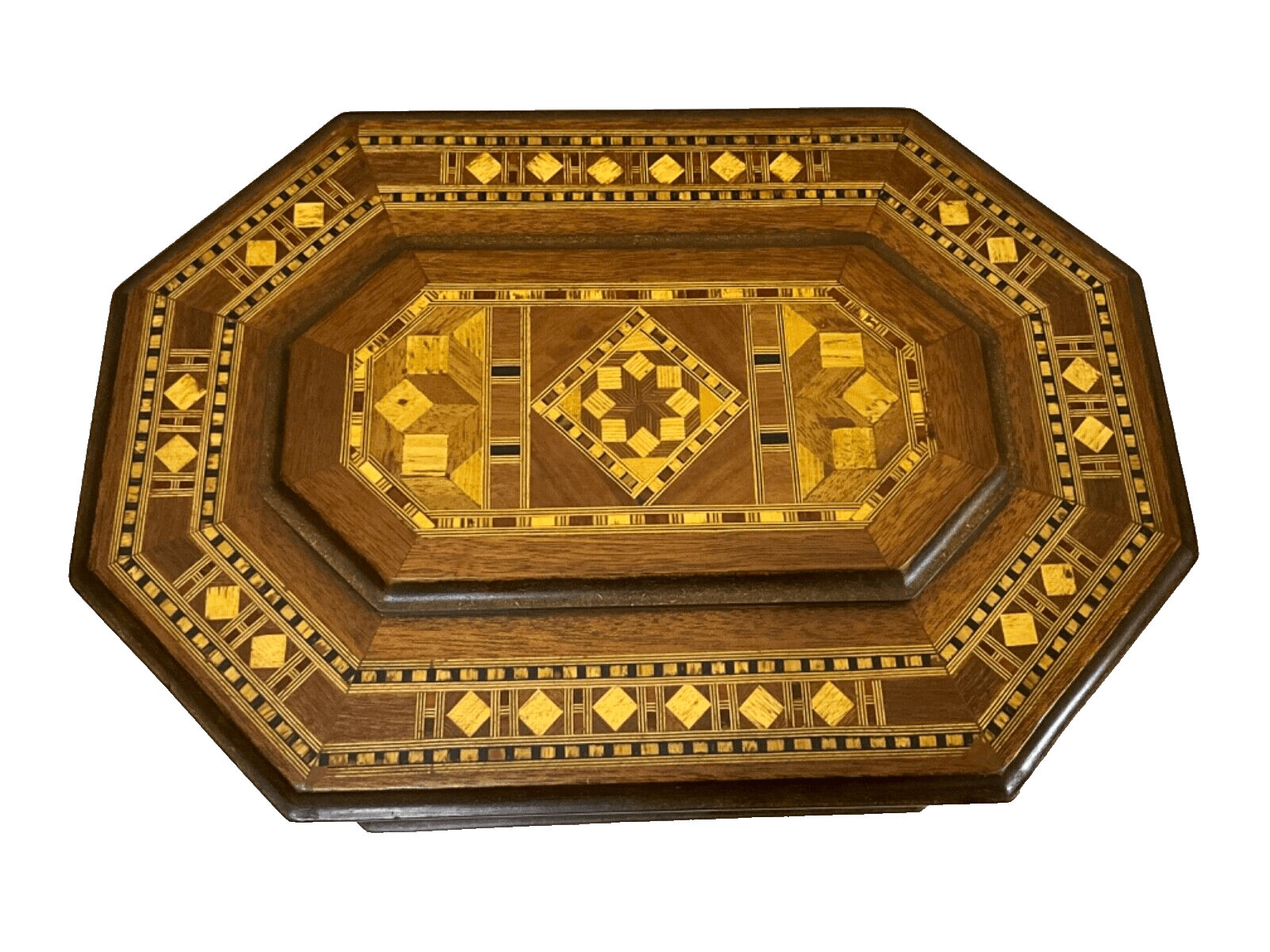 Handmade Wooden Box Wood Jewelry Box Storage Wooden Box Marquetry Mosaic Inlay - Laila Hand Made Gifts