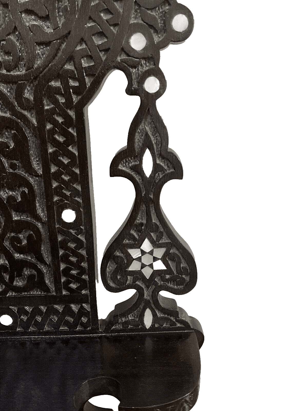 Handmade, Antique Egyptian, Wood Wall Shelf, Handwork Carving wood, Inlaid Shell - Laila Hand Made Gifts