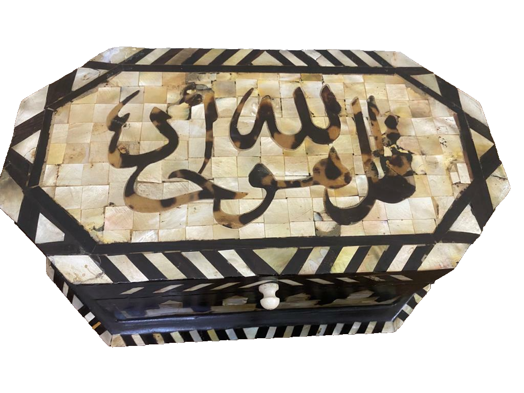 Handmade Wooden Jewelry Box Wood Trinket Storage Wood Box Mother of Pearl Inlay