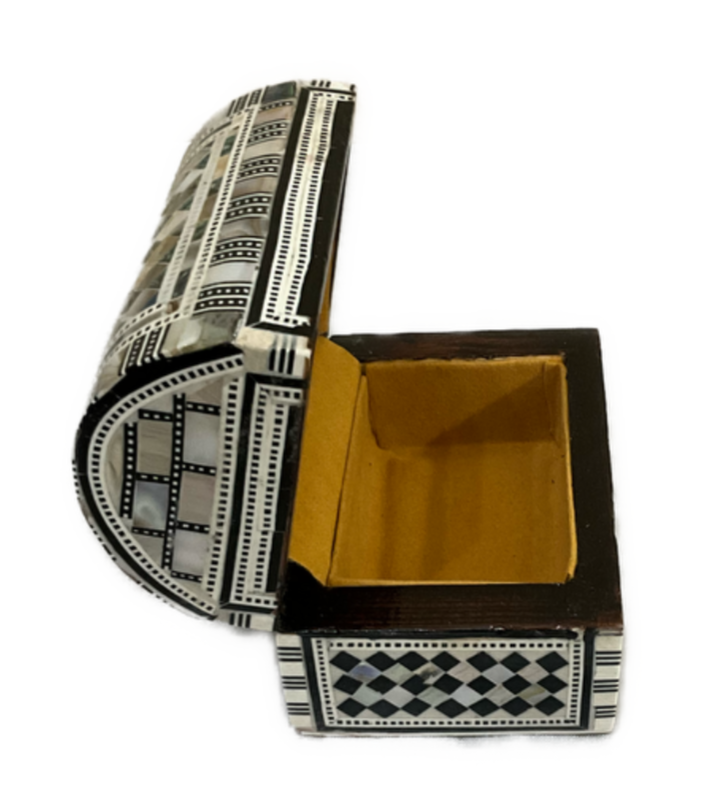 Handmade Wooden Jewelry Box Wood Trinket Storage Wood Box Mother of Pearl Inlay