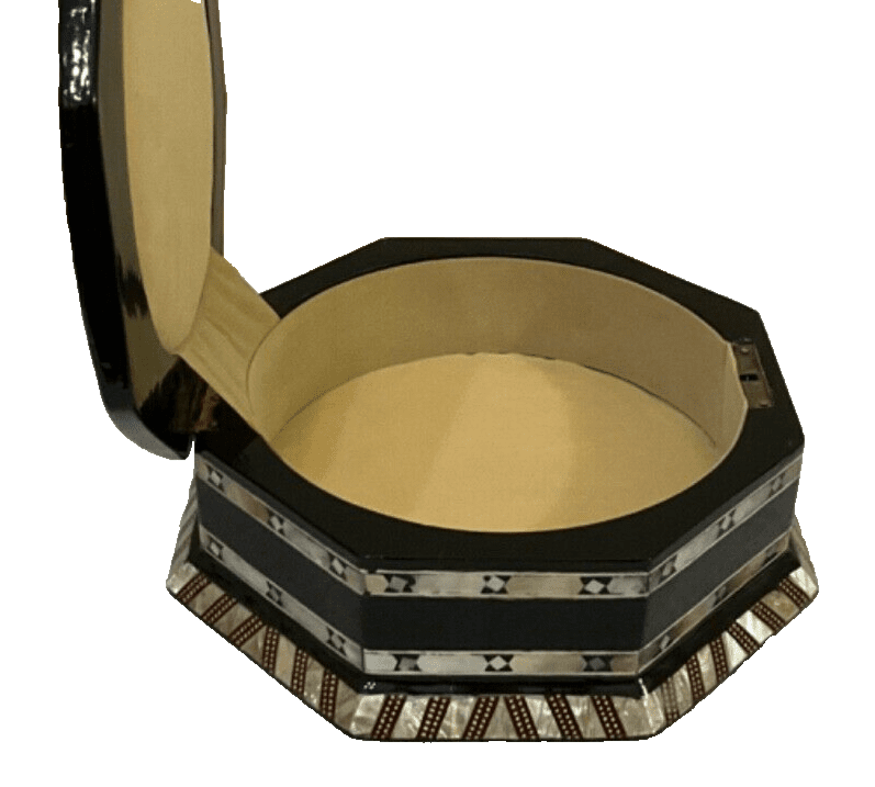 Handmade Wooden Jewelry Box Wood Trinket Storage Wood Box Mother of Pearl Inlay - Laila Hand Made Gifts