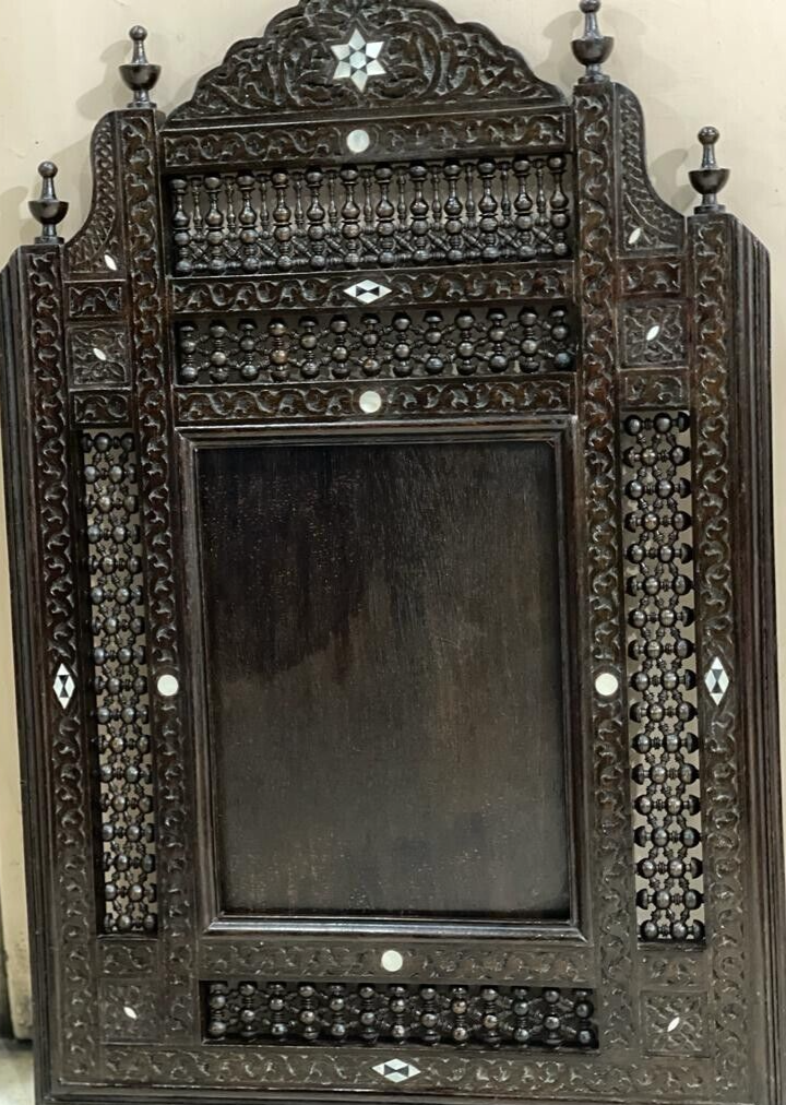 Handmade Mirror Wall Frames Decor, Art Decor Furniture, Wood Mirror Frame Inlaid