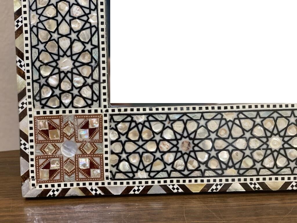 Handmade Mirror Wall Frames Decor, Art Decor Furniture, Wood Mirror Frame Inlaid