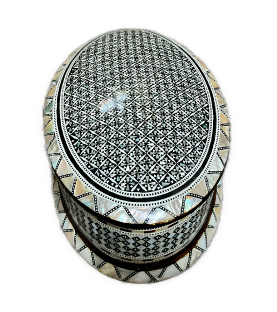 Handmade Wooden Jewelry Box Wood Trinket Storage Wood Box Mother of Pearl Inlay