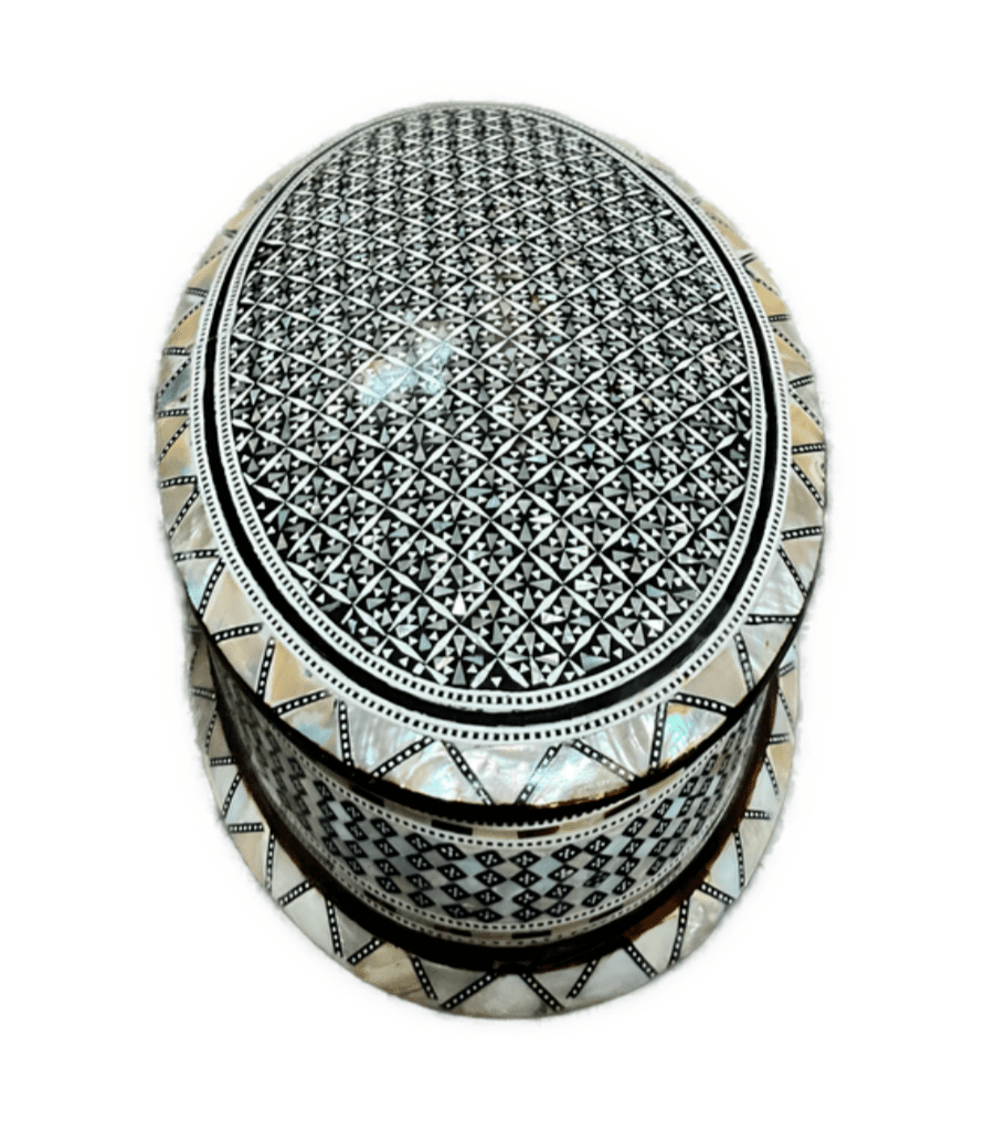 Handmade Wooden Jewelry Box Wood Trinket Storage Wood Box Mother of Pearl Inlay - Laila Hand Made Gifts