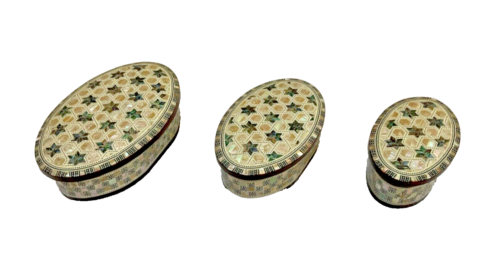 Handmade Wooden Jewelry Box Wood Trinket Storage Wood Box Mother of Pearl Inlay