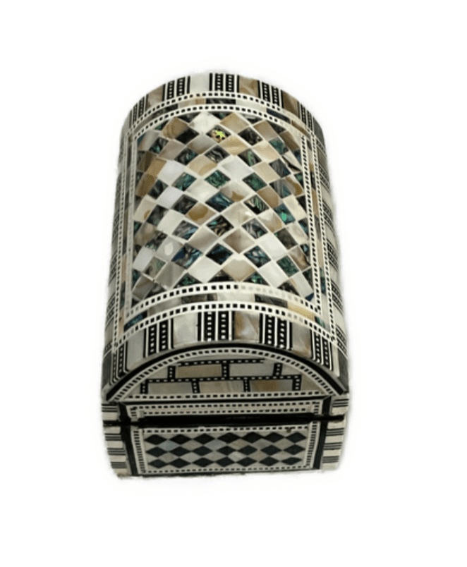 Handmade Wooden Jewelry Box Wood Trinket Storage Wood Box Mother of Pearl Inlay - Laila Hand Made Gifts