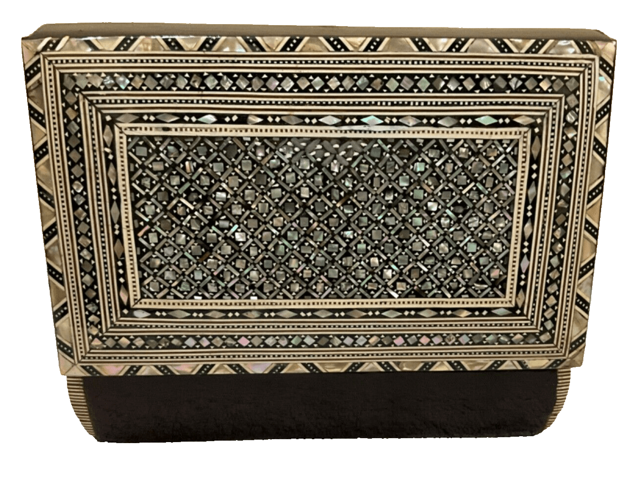 Handmade Wooden Jewelry Box Wood Trinket Storage Wood Box Mother of Pearl Inlay - Laila Hand Made Gifts