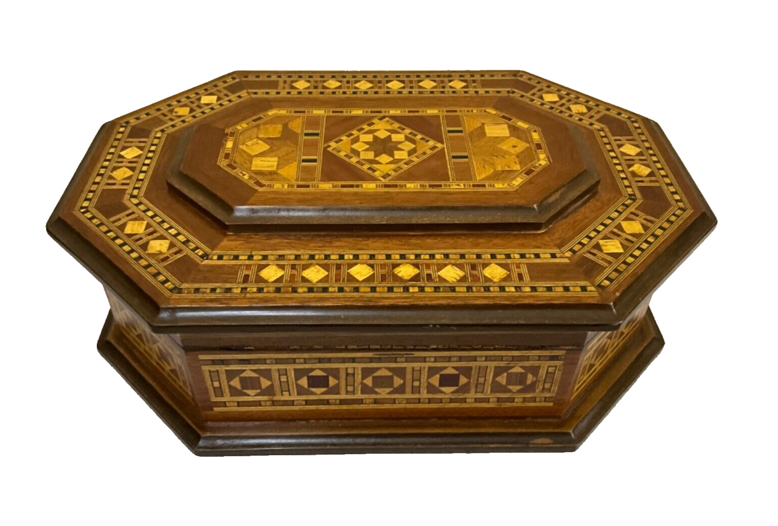 Handmade Wooden Box Wood Jewelry Box Storage Wooden Box Marquetry Mosaic Inlay