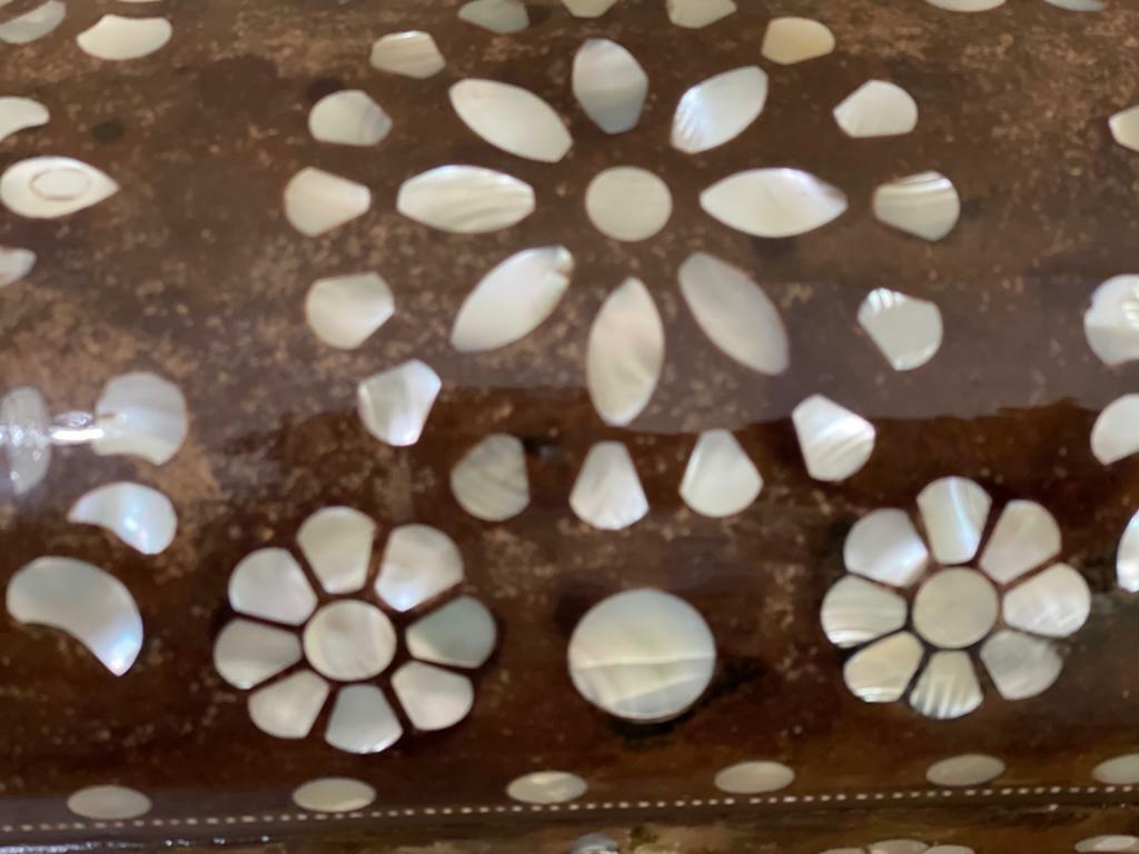 Handmade Wooden Jewelry Box Wood Trinket Storage Wood Box Mother of Pearl Inlay - Laila Hand Made Gifts