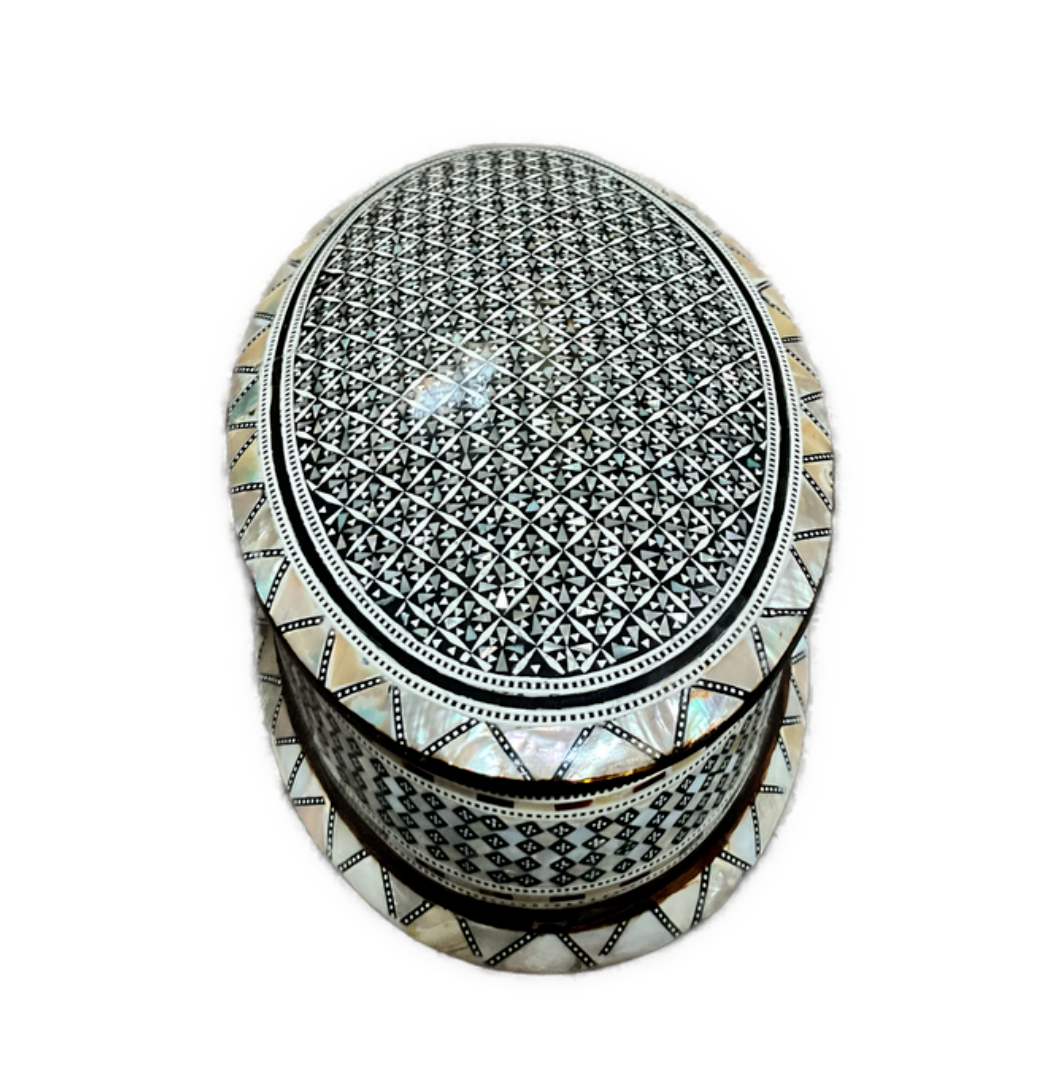 Handmade Wooden Jewelry Box Wood Trinket Storage Wood Box Mother of Pearl Inlay