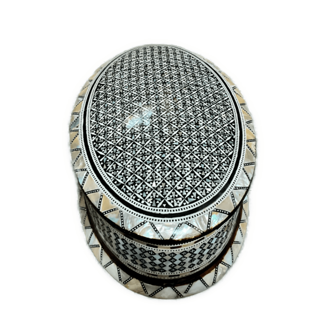 Handmade Wooden Jewelry Box Wood Trinket Storage Wood Box Mother of Pearl Inlay - Laila Hand Made Gifts