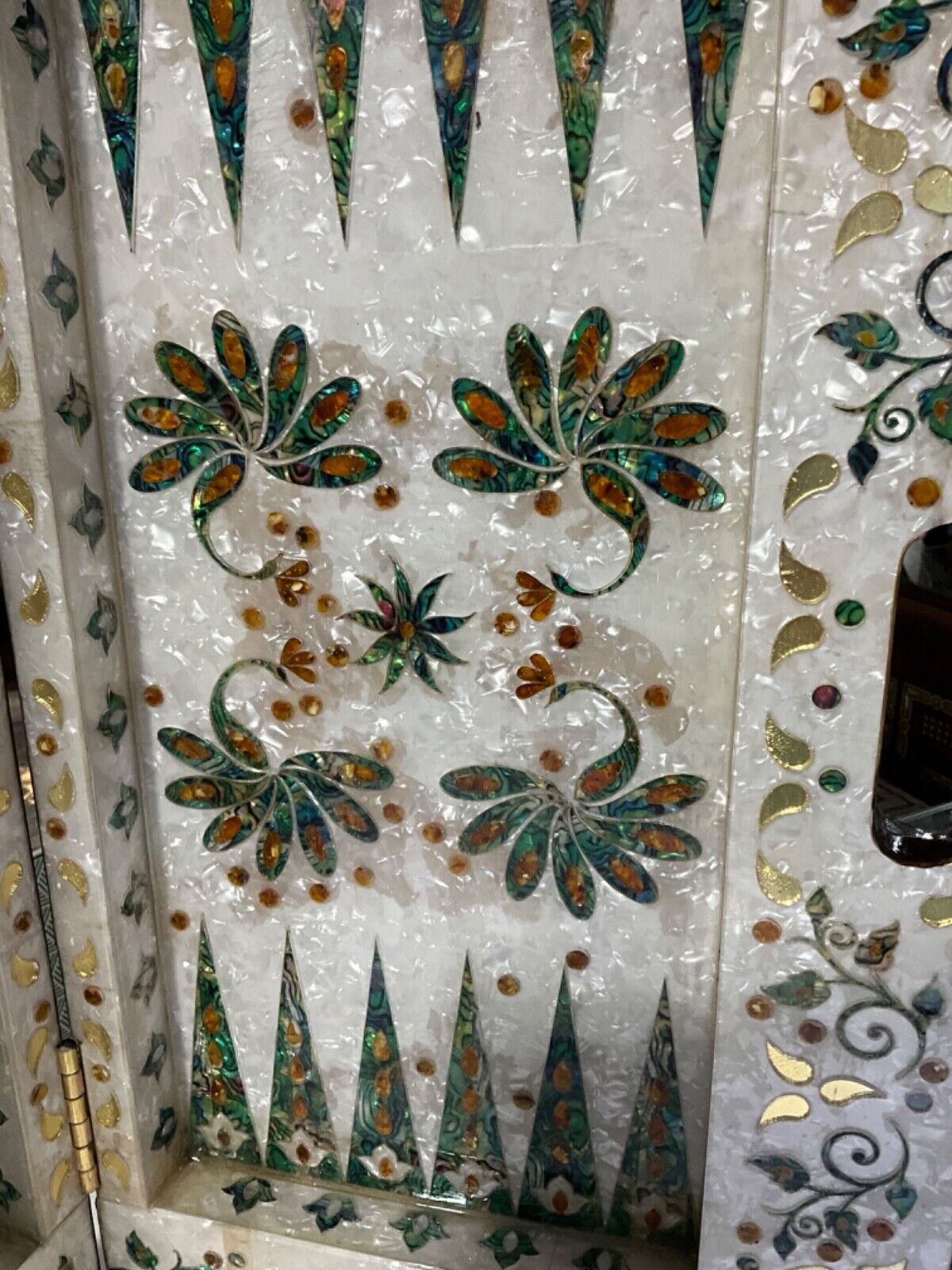 Handmade, Wood Backgammon Board, Wood Chess Board, Inlaid Shell, Make to Order