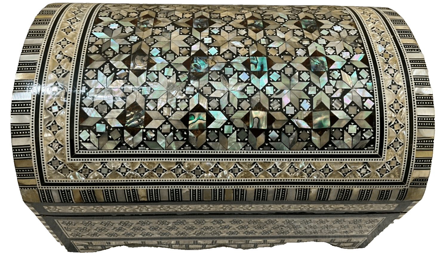 Handmade Wooden Jewelry Box Wood Trinket Storage Wood Box Mother of Pearl Inlay - Laila Hand Made Gifts