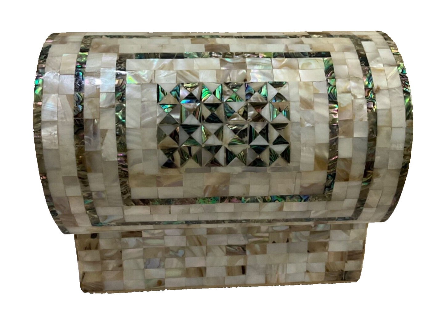 Handmade Wooden Jewelry Box Wood Trinket Storage Wood Box Mother of Pearl Inlay