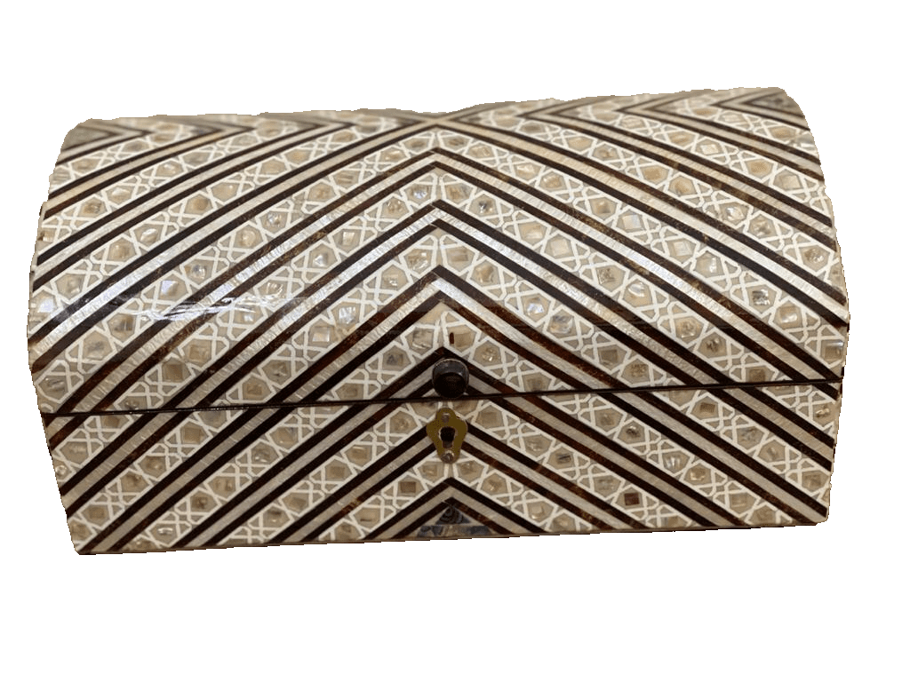 Handmade Wooden Jewelry Box Wood Trinket Storage Wood Box Mother of Pearl Inlay - Laila Hand Made Gifts