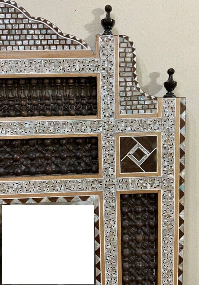 Handmade Mirror Wall Frames Decor, Art Decor Furniture, Wood Mirror Frame Inlaid