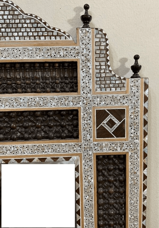 Handmade Mirror Wall Frames Decor, Art Decor Furniture, Wood Mirror Frame Inlaid - Laila Hand Made Gifts