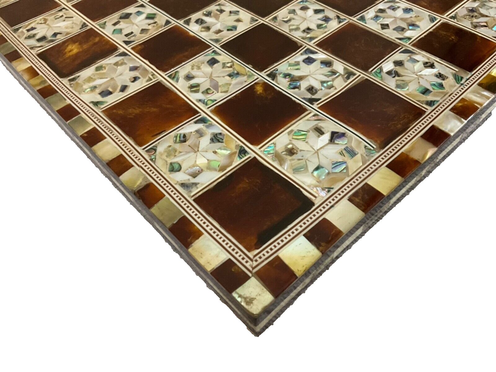 Handmade, Wooden Chess Board, Chess Board, Board Game, Mother of Pearl Inlay 12"