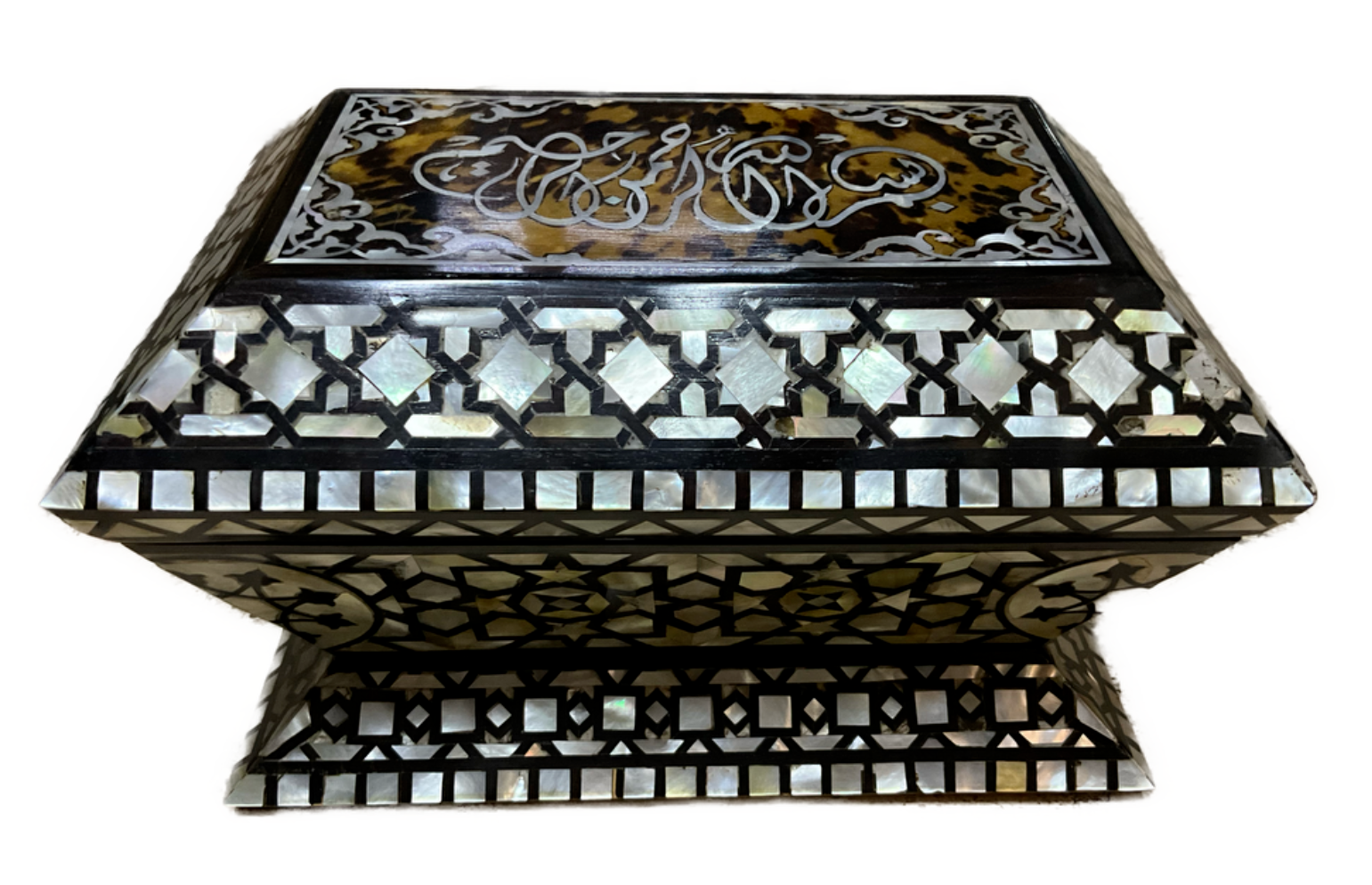 Handmade Wooden Jewelry Box Wood Trinket Storage Wood Box Mother of Pearl Inlay