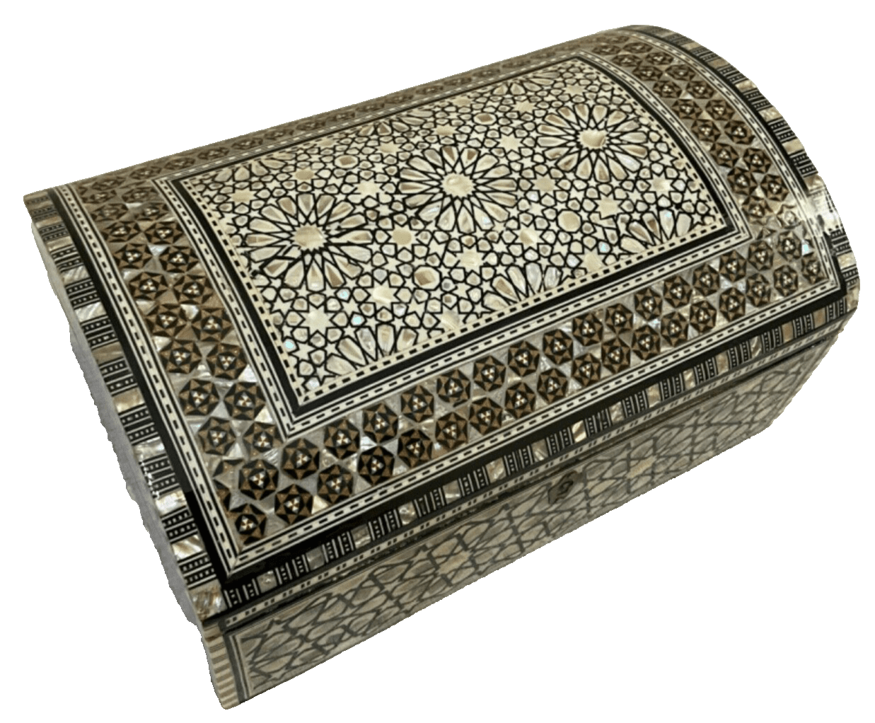 Handmade Wooden Jewelry Box Wood Trinket Storage Wood Box Mother of Pearl Inlay - Laila Hand Made Gifts