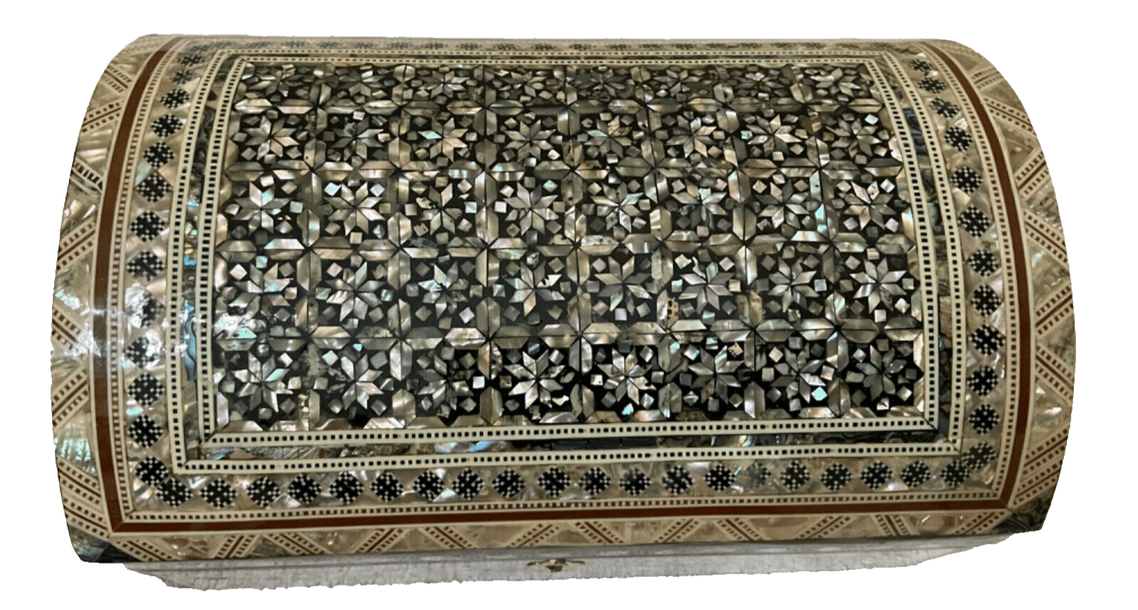 Handmade Wooden Jewelry Box Wood Trinket Storage Wood Box Mother of Pearl Inlay - Laila Hand Made Gifts