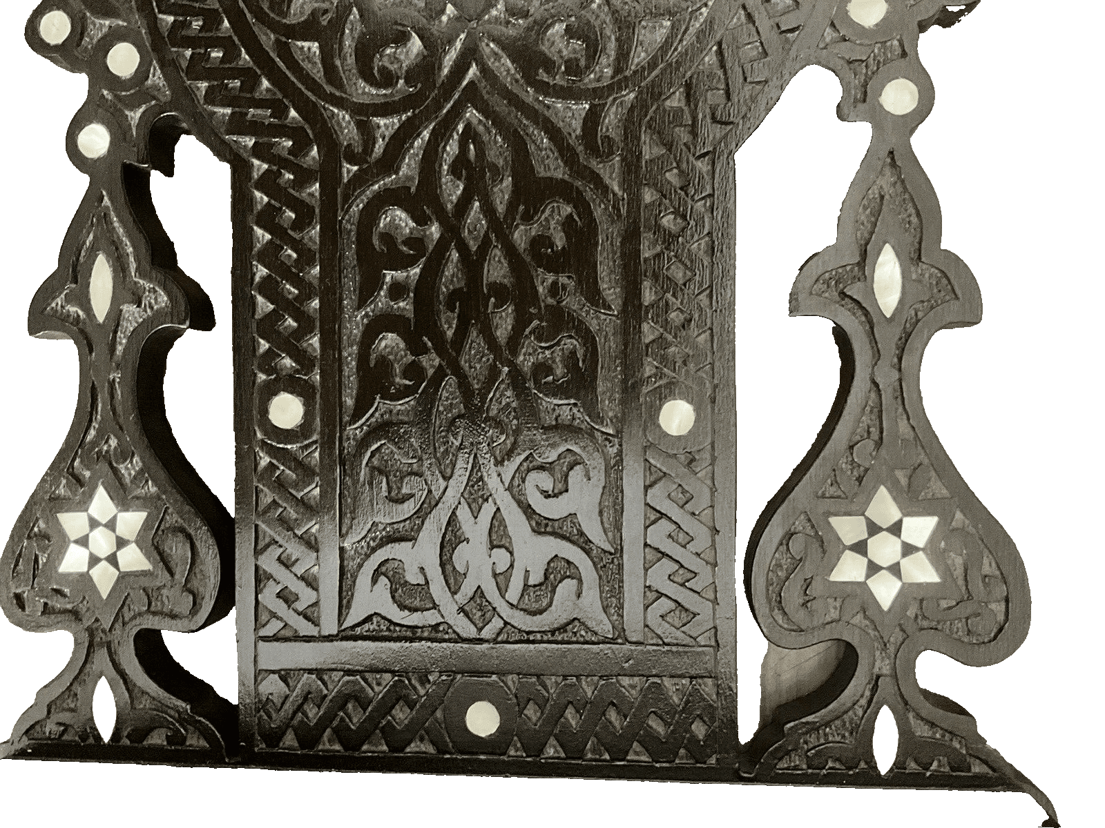 Handmade, Antique Egyptian, Wood Wall Shelf, Handwork Carving wood, Inlaid Shell - Laila Hand Made Gifts