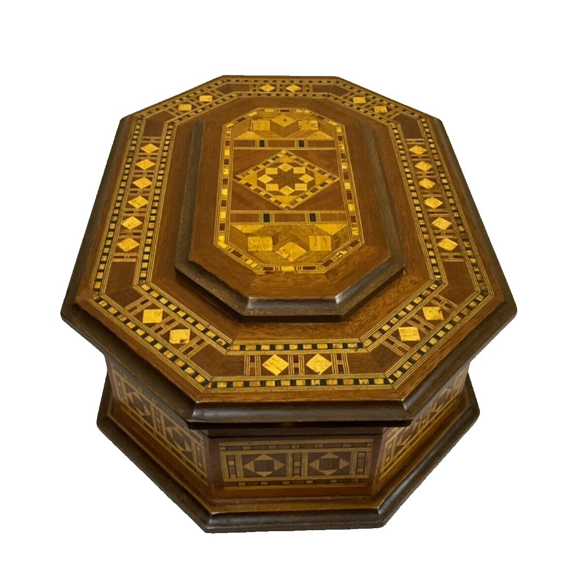 Handmade Wooden Box Wood Jewelry Box Storage Wooden Box Marquetry Mosaic Inlay
