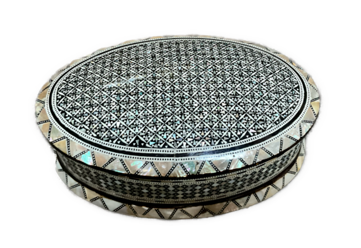 Handmade Wooden Jewelry Box Wood Trinket Storage Wood Box Mother of Pearl Inlay